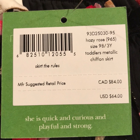 Kate spade girls skirt k277 - Picture 3 of 5